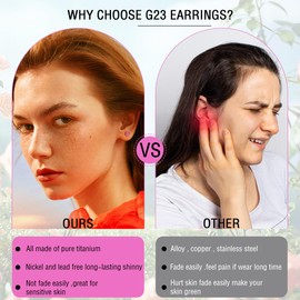 Artskin Women Flat Back Ball Stud Earrings Titanium Hypoallergenic Girls Earrings Studs for Sensitive Ears Simple Classic 5mm Flat Stud Earrings for Helix Tragus Cartilage (Ball - Pink)