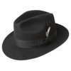 Bailey of Hollywood Gangster Fedora Black, Small