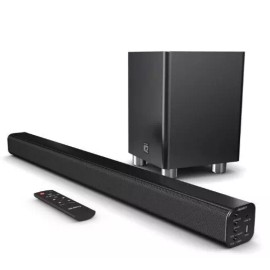 Majority K2 2.1 Sound Bar with Subwoofer, Surround Sound System w/Bluetooth