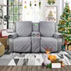 TAOCOCO Loveseat Recliner Cover with Center Console, 100% Waterproof Pet