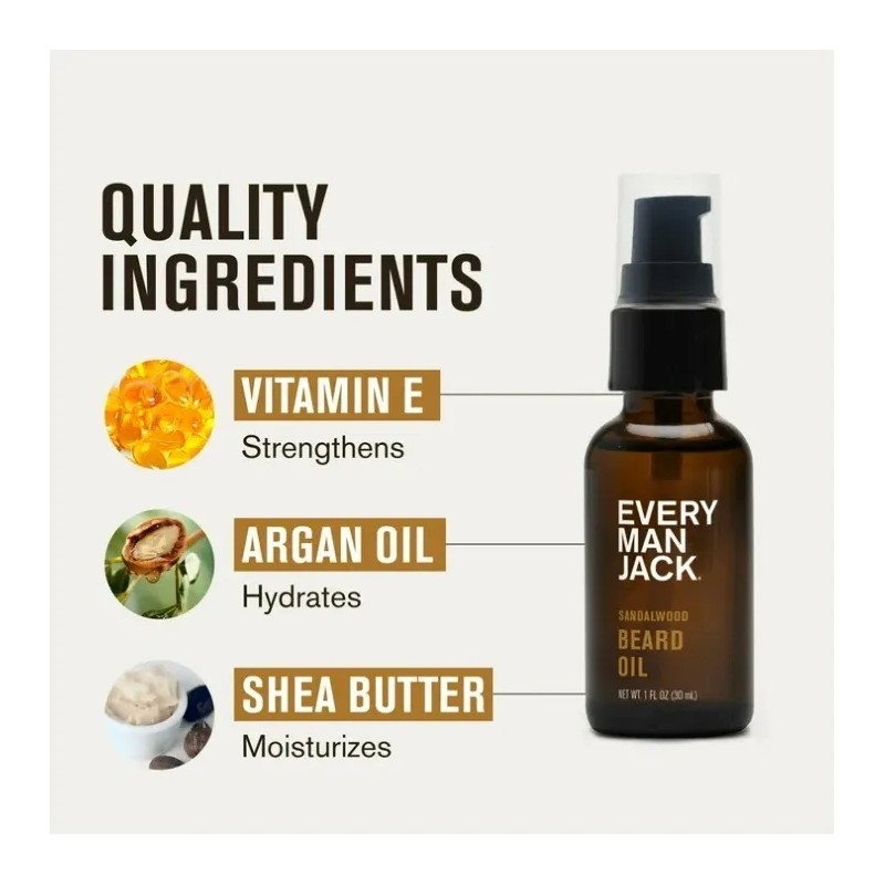 Every Man Jack Beard Oil Aceite Para Barba Hidratante Aged