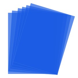 ZoZoMaiy 6 Pieces Correction Gel Light Filter Transparent Overlays Light Sheet Film Blue Flash Gel Color Filter Plastic Sheets for Photo Studio Strobe Flash LED Video Light DJ Light, 29.7x21cm