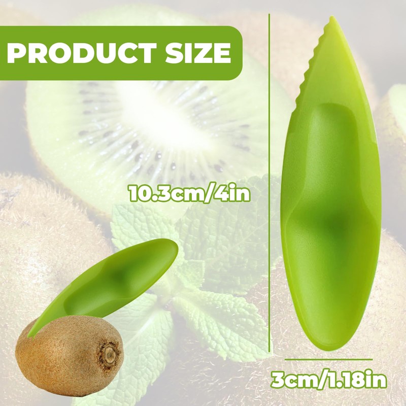 10Pcs Ergonomic Handle Fruit Digging Spoon Comfortable Fruit Kiwi Cutter