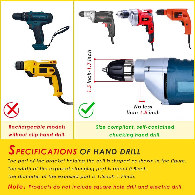 Square Hole Drill Bit Adapter for Easy Installation and Disassembly