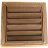 Miller Shingle Square Clear Cedar Vent, Flush Mount - 12