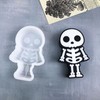 Duawenki Human Skeleton Shape Car Freshie Silicone Mold for Making