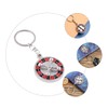 Outanaya Metal Mini Russian Roulette Keychain Mini Keychain Key Chain