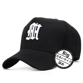 Odejaa Cap, Men's, Women's, Large Sizes, Hat, Cotton, Deep, Extra Large, 23.6 - 25.6 inches (60 - 65 cm), UV Protection, Sunshade, Won't Lose Shape, Solid, Simple, Popular, Stylish, Cool, Baseball Cap