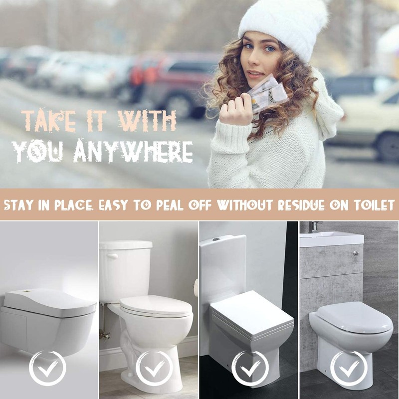 TAOPE Toilet Seat Covers Disposable Extra Large for Toddlers Potty