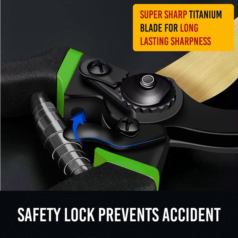 Pruning Shears Garden Professional Ti Tree Trimming Bypass Hand Pruner