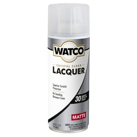 Watco 330122 Lacquer Clear Wood Finish Spray, 11.25 oz, Clear Matte