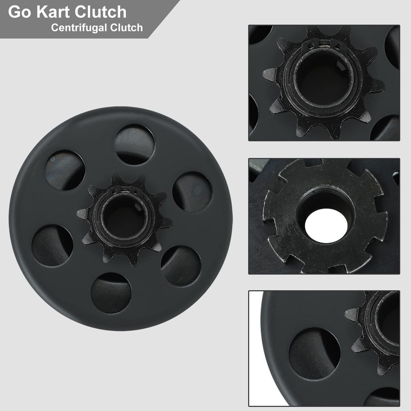 Centrifugal Go Kart Clutch 3/4" Bore 10 Tooth 10T with