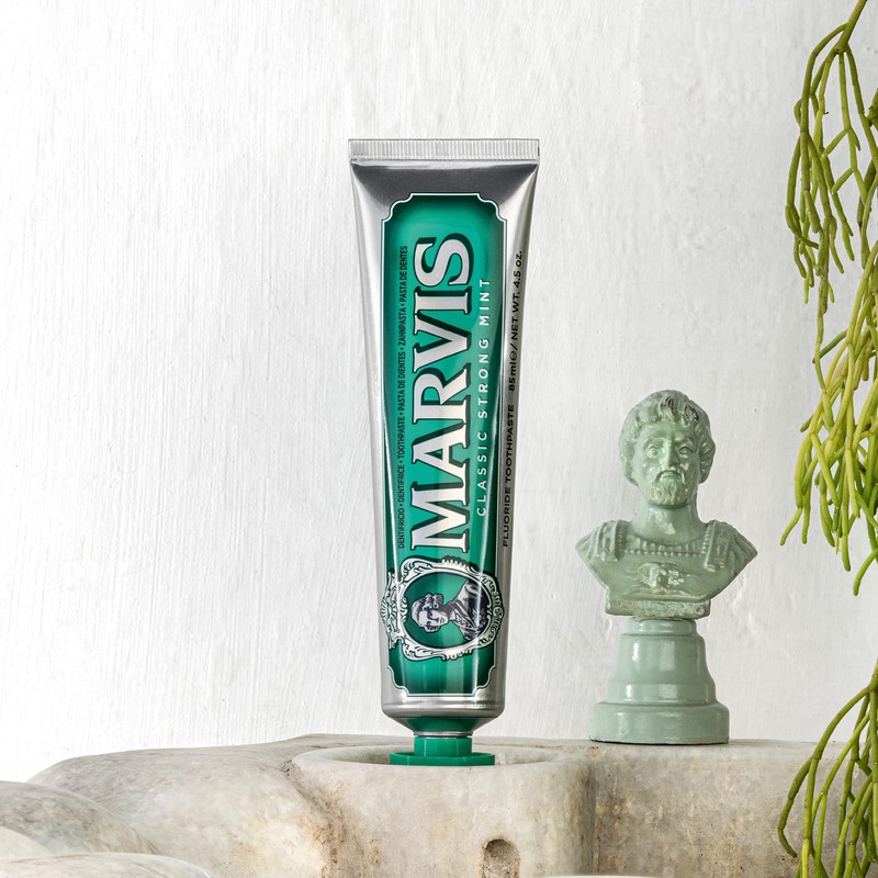 Marvis Classic Strong Mint Toothpaste, 85 ml, Sensational Flavoured Toothpaste
