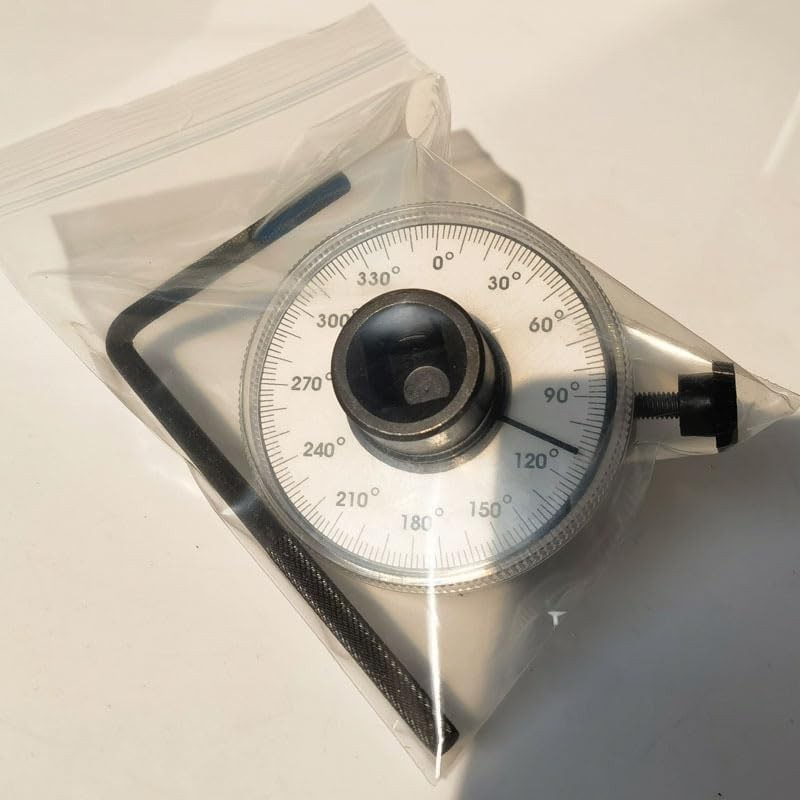 1/2 Inch Torque Wrench Angle Gauge Tool, 360° Adjustable 1/2"