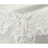 Classy Bride - Tanga de encaje para novia, Blanco, azul,