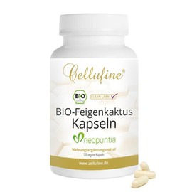 Cellufine® Neopuntia™ Bio-Feigenkaktus - 120 vegane Kapseln, Neopuntia 500 mg, Bio Feigenkaktus, Alternative zu Chitosan, glutenfrei, allergenfrei, laktosefrei, vegan