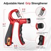 TADAKAZU Grip Strength Trainer Kit (5 Pack) Adjustable Resistance Hand