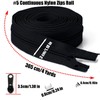 Nastro con cerniera in nylon #5 per cucito: LHZHLE rotolo