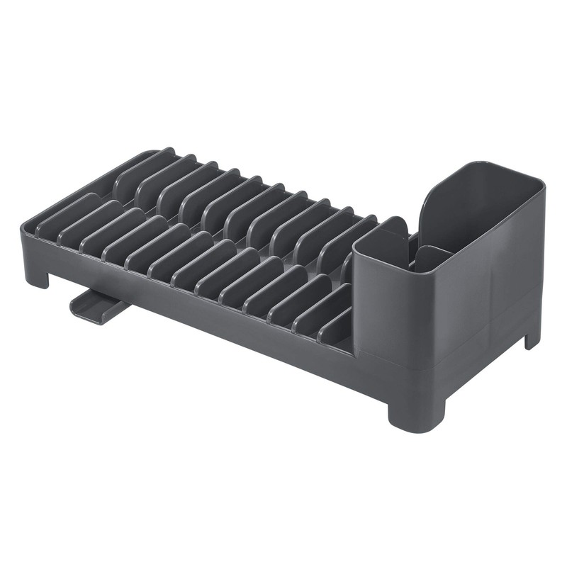 iDesign iDesign Kitchen Utensil Caddy - Compact Slate Dish Drainer