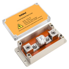 Class T Fuse Block, Briidea Fuse Holder with 200 Amp Fuse, Heavy Duty Slow Blow for Inverters, Car Audios, etc