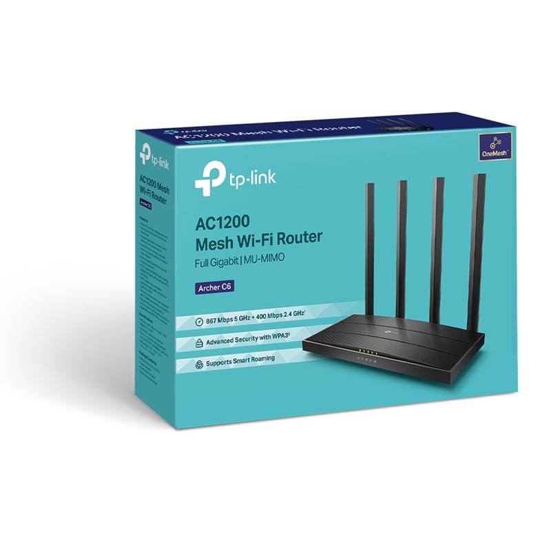 TP-Link Archer C6 AC1200 Dual-Band WLAN Router