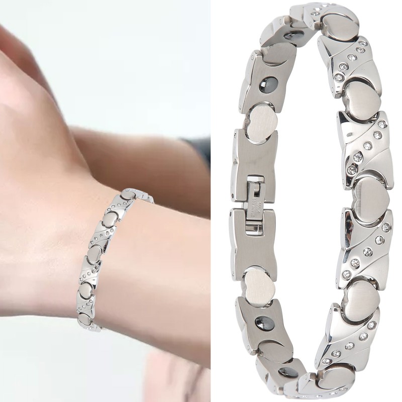 Magnet Bracelet Pain Relieve Hand Chain Stainless Steel Health Care