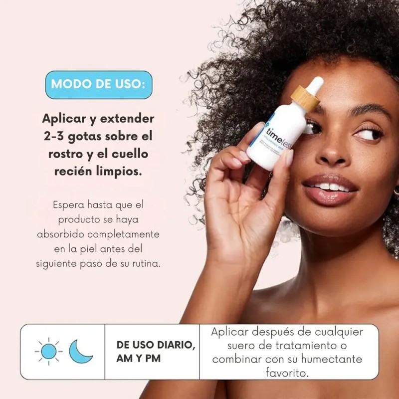 Timeless Serum Ácido Hialurónico Puro 30ml Hidratante Facial