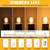 G40 Dimmable Amber LED Bulbs, 3W (25W Eq), E26, 2700K