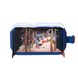 Message In A Bottle Polar Bear Pop Up Christmas Greeting Card By Alljoy Cards