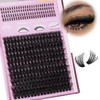 Thick Lash Extensions with Bottom Eyelash Clusters Wispy Volume Lash