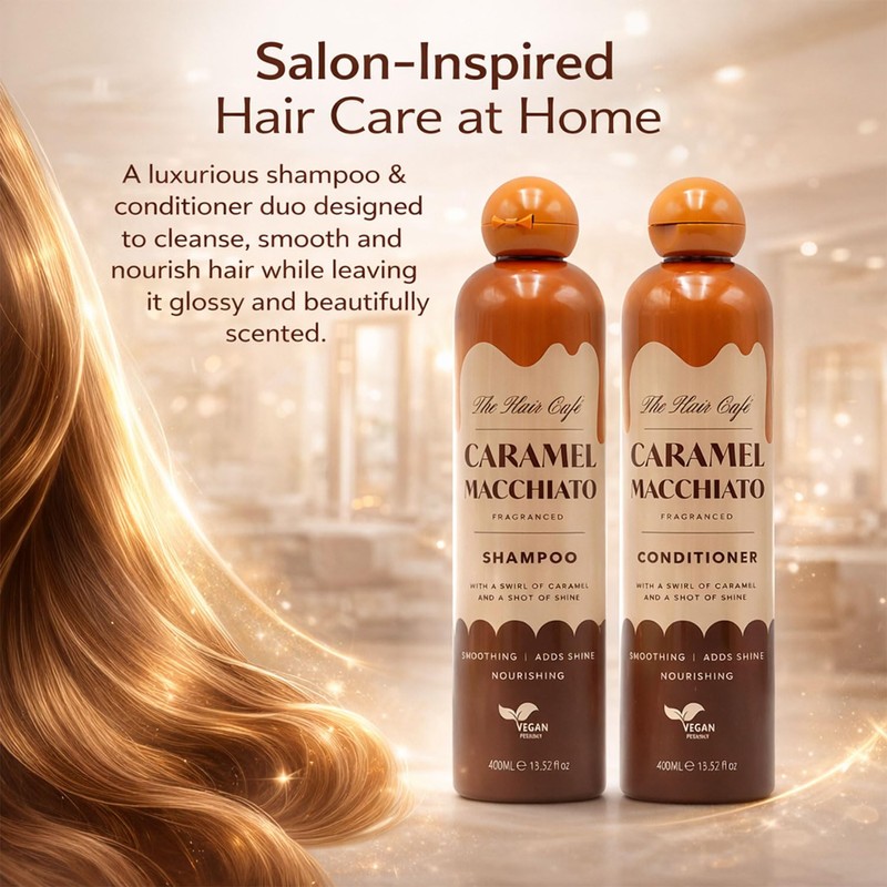 Caramel Macchiato Shampoo and Conditioner Set 400ml x 2 |