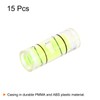 HARFINGTON 15pcs Small Cylindrical Bubble Level Vials 4.5x12mm PMMA Mini