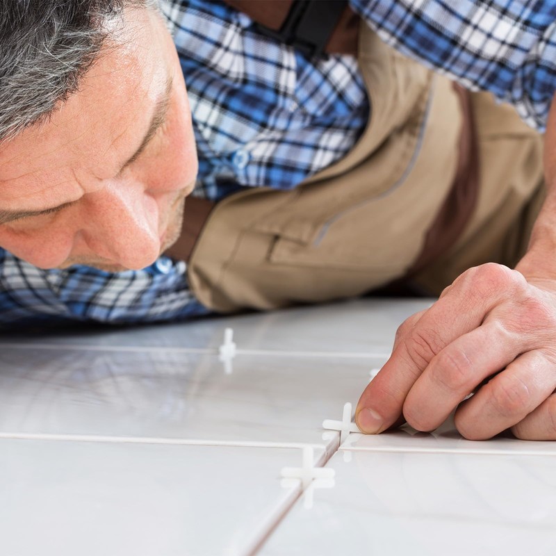 sourcing map 600Pcs Tile Spacers, 2mm 3/32" Cross Shape Wall