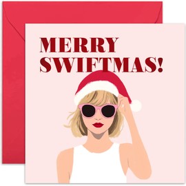 Taylor Christmas Card for Her - Swoftoes Christmas Card for Daughter Bestie Colleague Sister Mum Daughter - Fun Christmas Card for Women Girls | Blank Inside