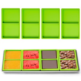 2 Cavity Silicone Tray Dividers for Harvest Right Freeze Dryer Medium and Small Trays, 4 pcs Silicone Trays for Harvest Right Freeze Dryer Accessories