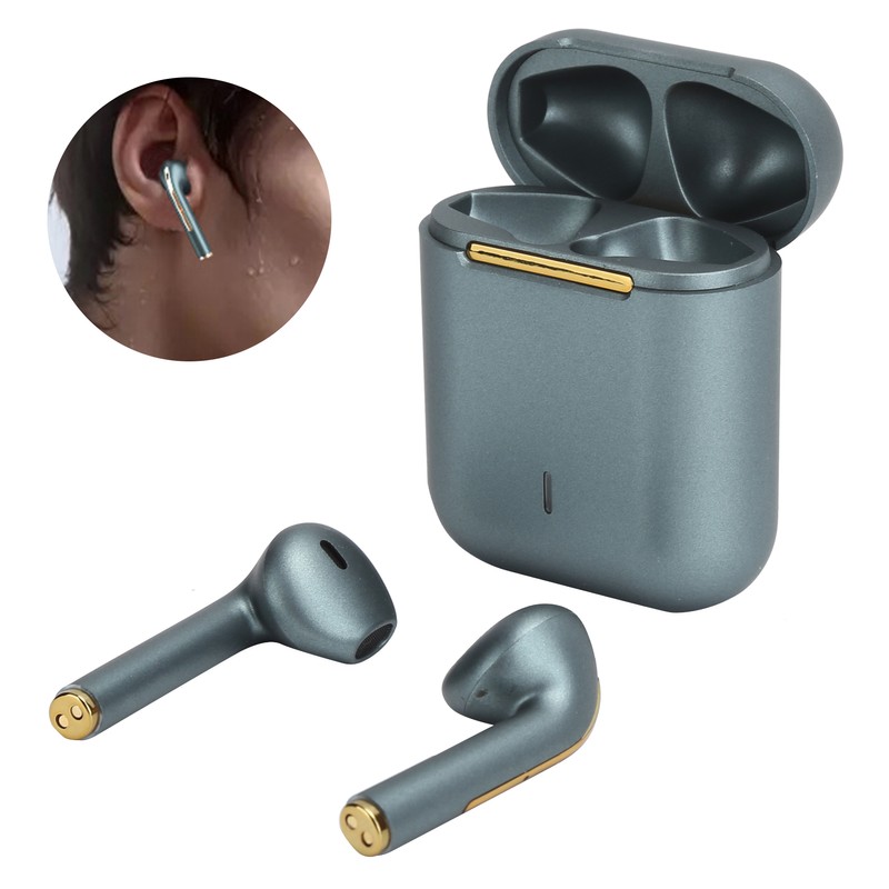 J18 True Wireless Bluetooth Earphones Stereo Headset Handsfree Waterproof EarbudsGreen