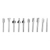 10pcs/Set 1/8in Shank High Speed Steel Milling Cutter Router Bits