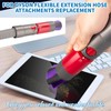Traceless Dust Brush and Flexible Extension Hose Compatible for Dyson