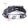 Veraly Naruto Pulsera Hoja Konoha Brazalete Cuero Aldea Unisex
