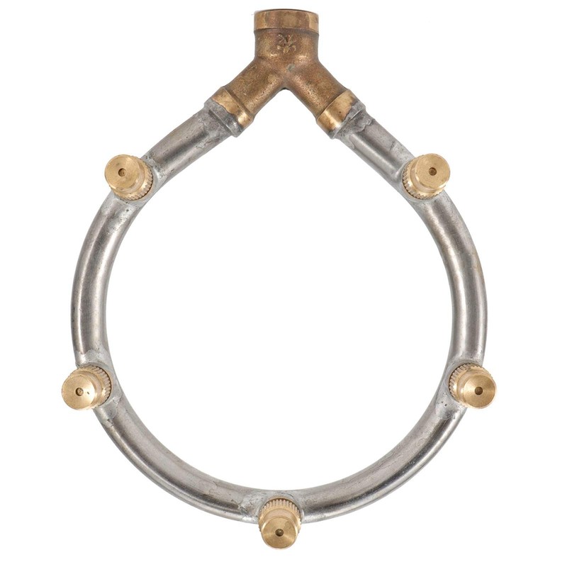 Misting Nozzle Stainless Steel 5 Head Adjustable Circular Irrigation Sprinkler