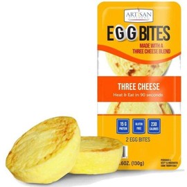 Artisan Kitchens Three Cheese Egg Bites - 2 count per pack -- 7 packs per case.