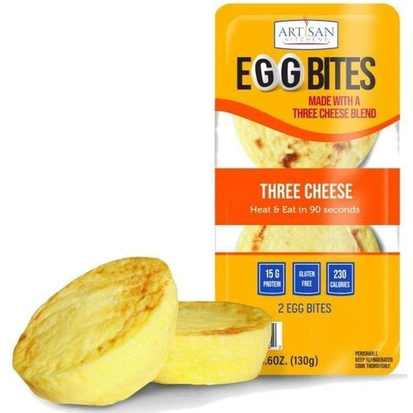 Artisan Kitchens Three Cheese Egg Bites - 2 count per