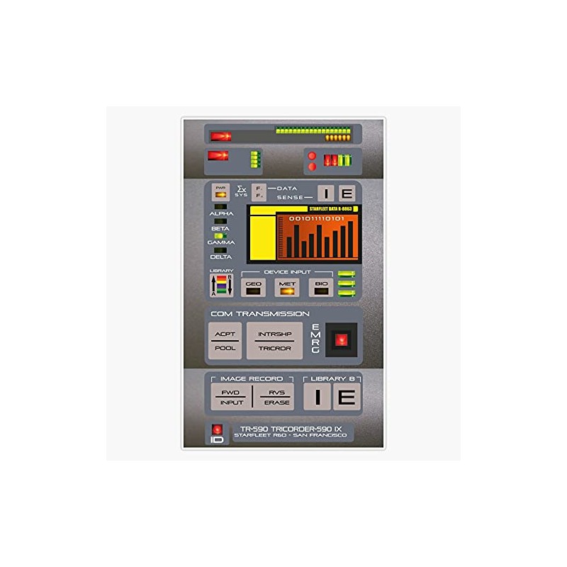 Tricorder Next Generation Tr-590B Sticker Bumper Sticker Vinyl Decal 5"