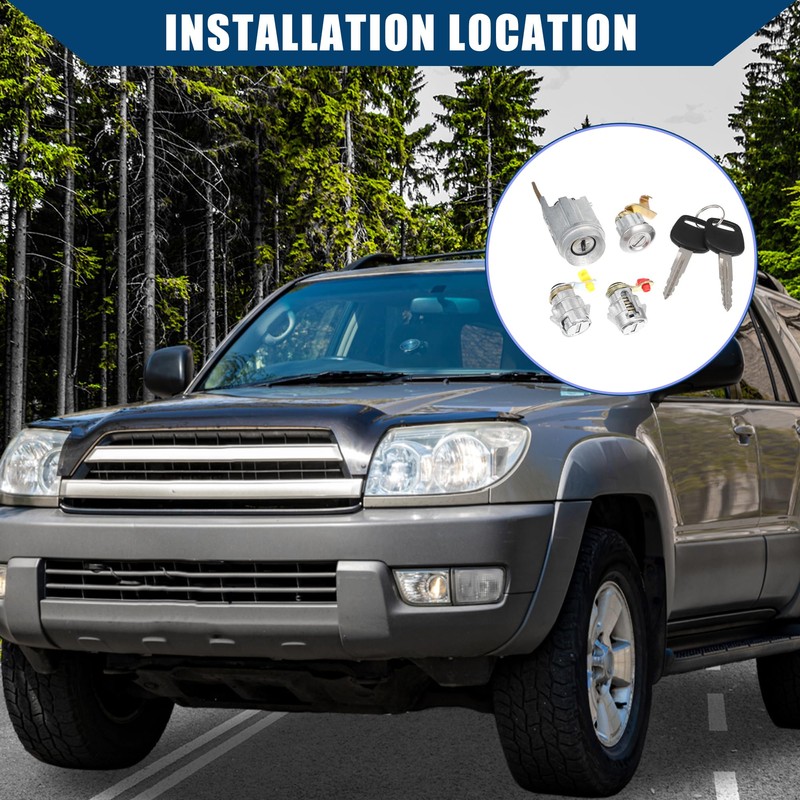 Hihaha No.69058-60041 / Door Lock Cylinder with Key for Toyota