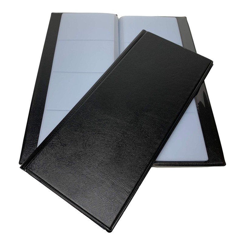 80 Pocket Black Name Business Card Holder by Janrax