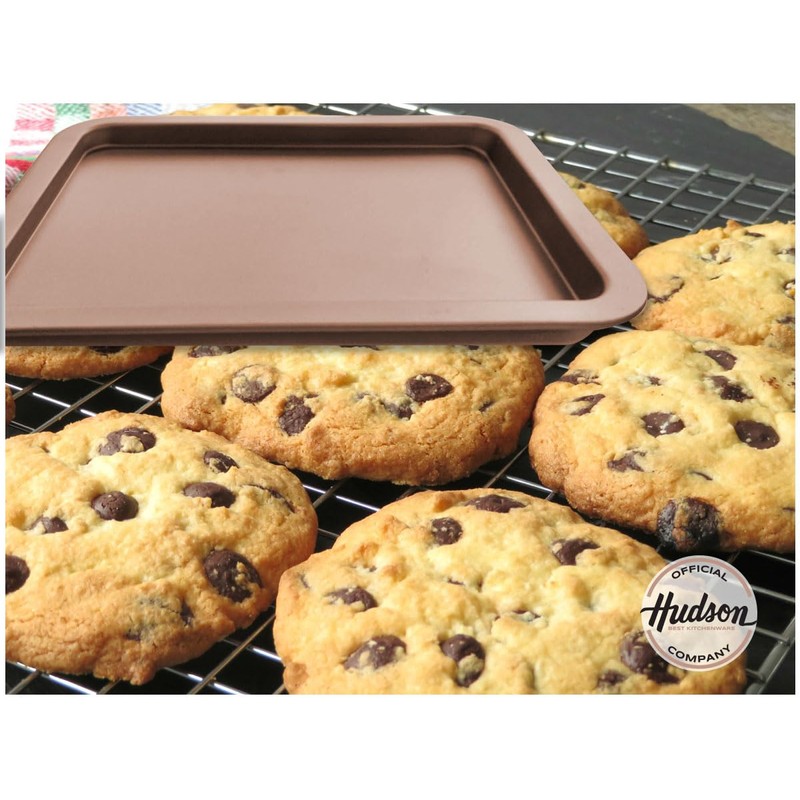 HUDSON Non-Stick 15.2-Inch Rectangular Cookie Baking Pan Bakeware