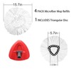 4 Pack Spin Mop Replacement Heads with 1 Rotating Mop