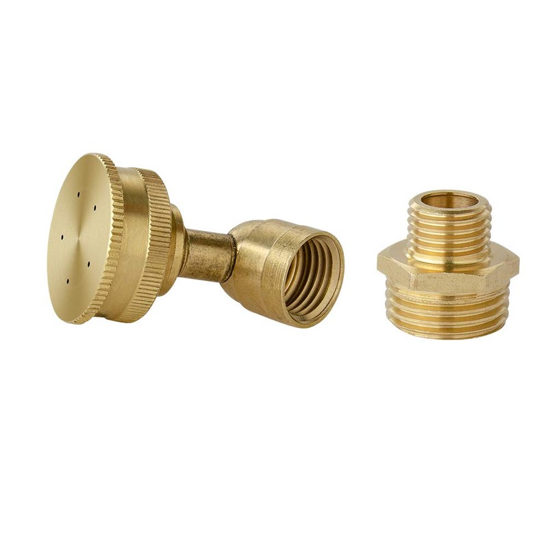 Feelers Brass Misting Spray Nozzle, 1/2" BSPF 5-Holes Atomizing Spray