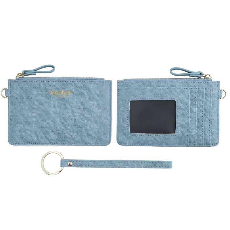 Aiyo Nice Women Slim RFID Card Case Holder Wristlet Zip