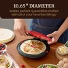 Elite Gourmet 11" Cheesy Quesadilla Maker, 2-Position Locking Latch For